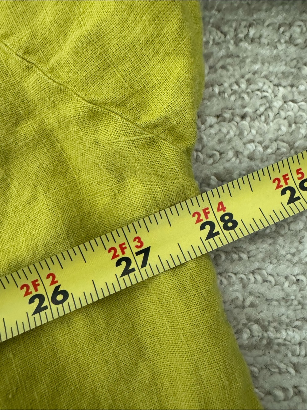 Bryn Walker Short Sleeve Yellow Linen Tunic Blouse Asymmetrical Large - Picture 7 of 7